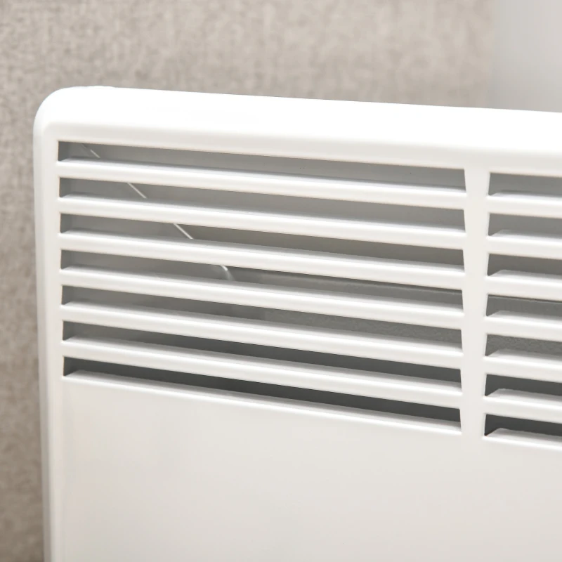 HOMCOM Radiateur électrique convecteur mural 1800 W avec thermostat - panneau LED - 87 x 23,5 x 45,5 cm - blanc