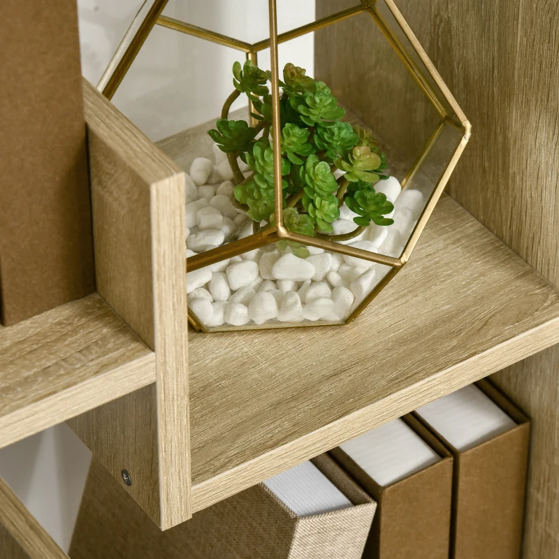 HOMCOM Bibliothèque étagère à 6 niveaux meuble de rangement cloison séparateur design moderne 11 étagères ouvertes hauteur 162,6 cm - MDF
