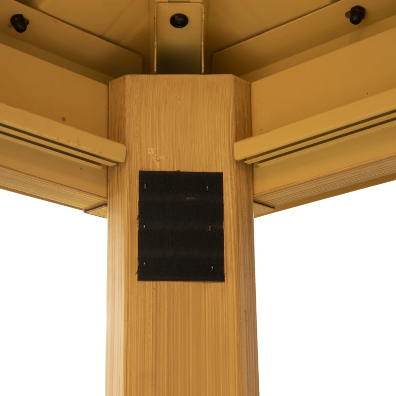 Outsunny partytent met zijwanden, partytent met PC dak, partytent, partytent, aluminium, 3,65 x 2,99 x 2,84 m zijwanden PC daktent partytent aluminium