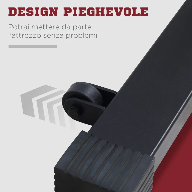 HOMCOM Vertical Climber con Monitor LCD e Altezza Regolabile, Arrampicatore in Acciaio e ABS, 100x60x175-195 cm, Nero