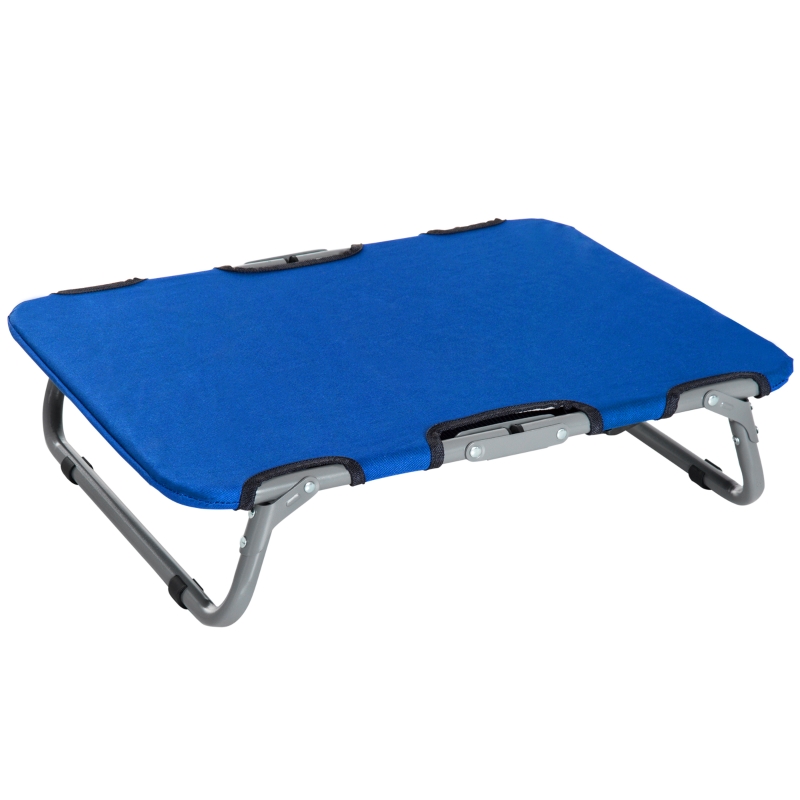 PawHut Brandina Pieghevole per Cani in Tessuto Oxford per Cani, Blu, 59x46x15cm