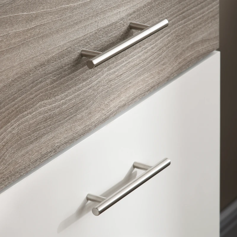 HOMCOM Aparador con Cajón 2 Puertas y Estante Superior para Dormitorio Entrada Pasillo 85x38,5x111,5 cm Blanco