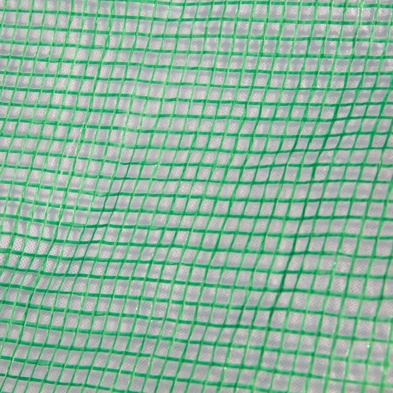 Outsunny Sera Tunel cu Usa si 6 Ferestre, Cadru in otel si Acoperire PE, Verde 300x300x200cm(m-10)