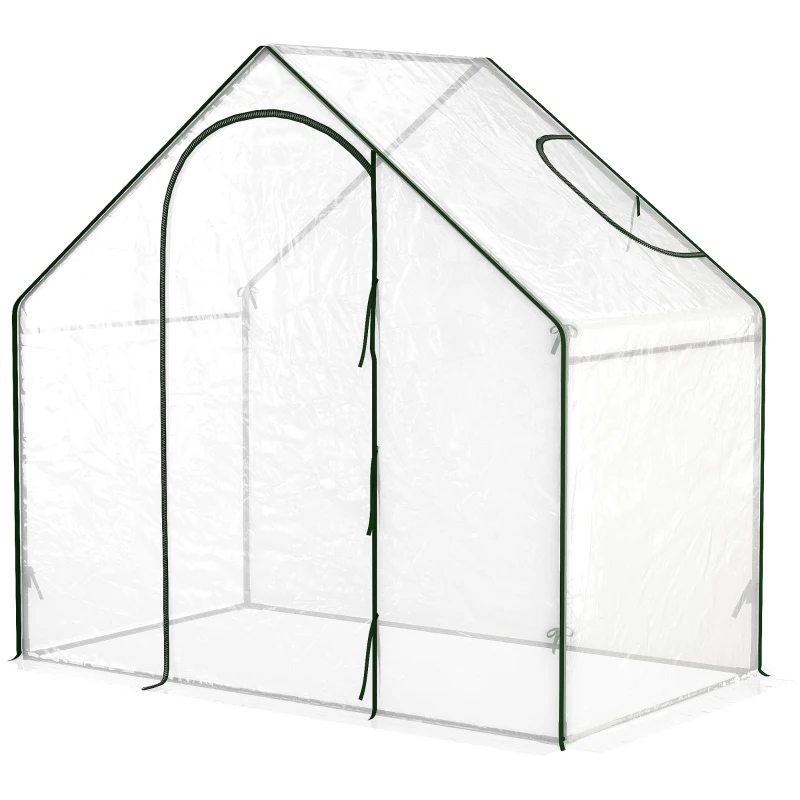 Outsunny sera de gradina, PVC transparent 180x105x165 cm
