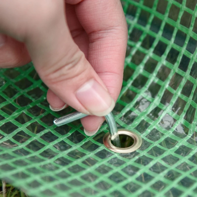 Outsunny Sera de Gradina din Otel si PE, Usi Rulou cu Balamale si Ferestre, 180x140x80cm