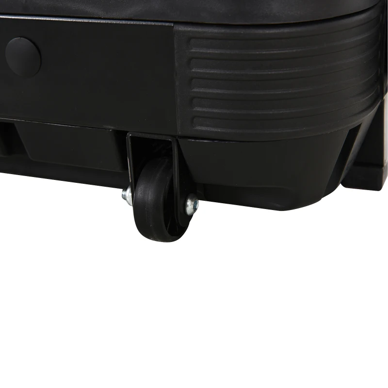 HOMCOM Cinta de Correr Plegable Cinta para Correr Velocidad hasta 10 km/h con 4 Pantallas LED 12 Programas 64x125x119 cm Negro