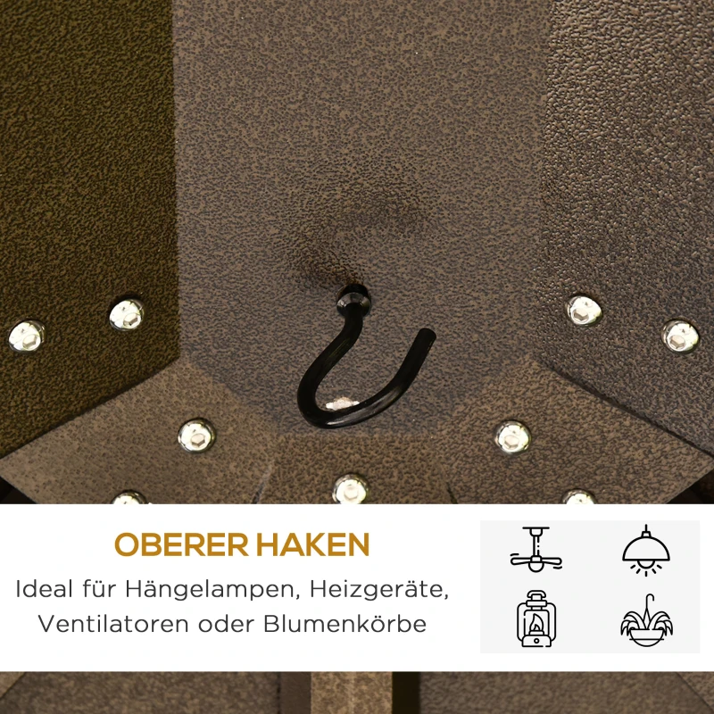 Outsunny tuinpaviljoen paviljoen 300 x 365 cm