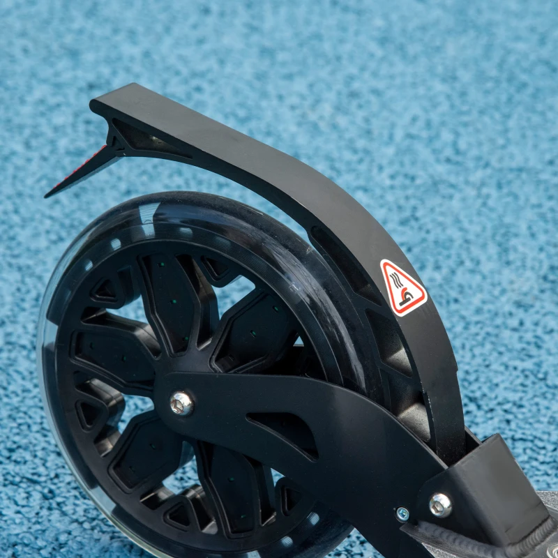 HOMCOM Scooter Tretroller klappbar Leichtbau Aluminium Schwarz 95,5 x 37 x 83-102cm