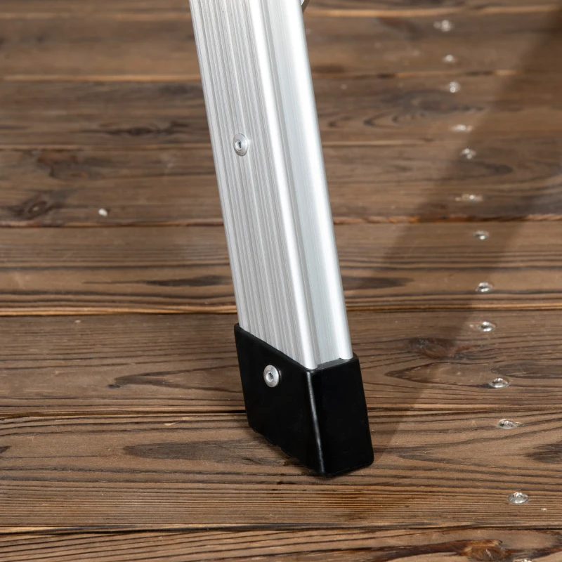 DURHAND Arbeitsplattform Arbeitsbühne, klappbar, rutschfest, mit Sicherheitsriegel, Aluminium+Stahl, 94 x 38,5 x 48cm