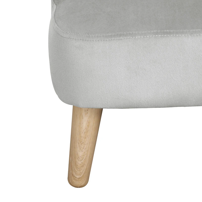 HOMCOM Toddler Chair, 2pcs Kids Sofa Set, Sofa & Ottoman for Bedroom, 3-5 years old, Grey