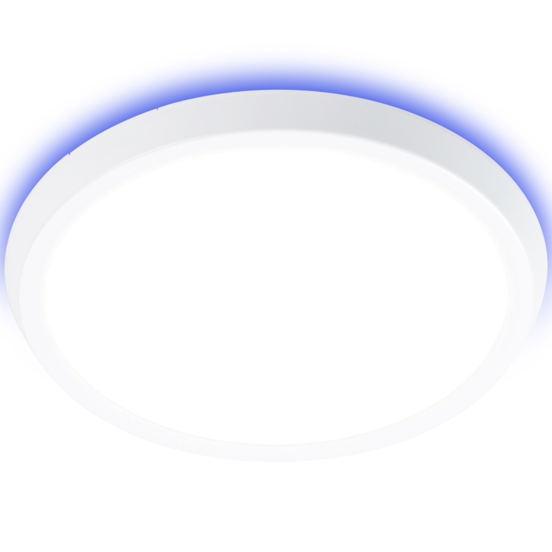 Lampa sufitowa HOMCOM Smart, LED, sterowanie aplikacyjne i głosowe, pilot zdalnego sterowania, timer, wiele kolorów, Ø30 x 3,2 cm