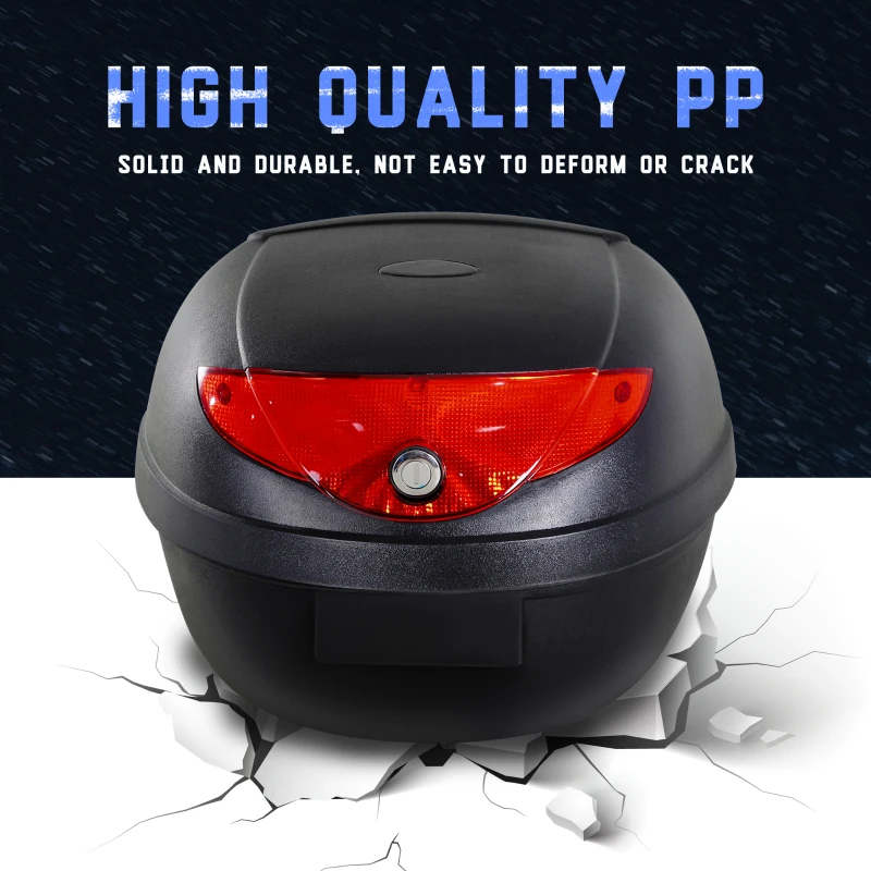 HOMCOM Cutie Universala pentru Motoreta si Scuter 24L Negru