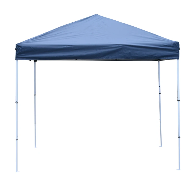 Outsunny Gazebo Pieghevole Impermeabile con Corde e Picchetti Rivestimento in Oxford 2.45 x 2.45 m Blu