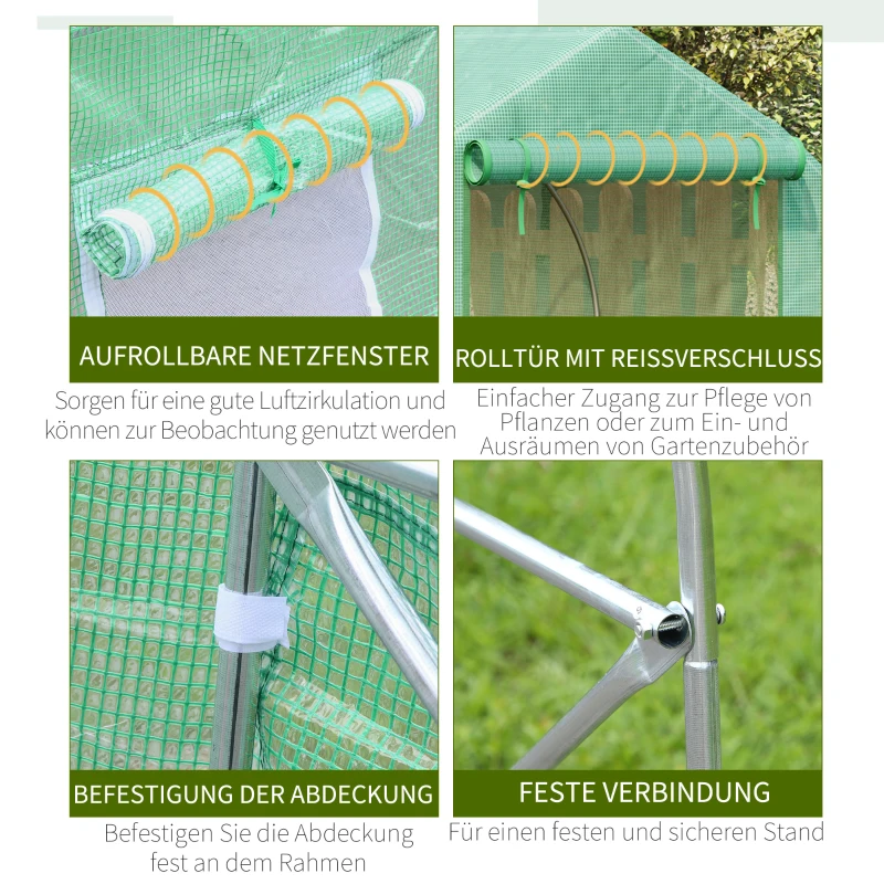 Tunel ogrodniczy szklarnia 4,5x3x2m Outsunny