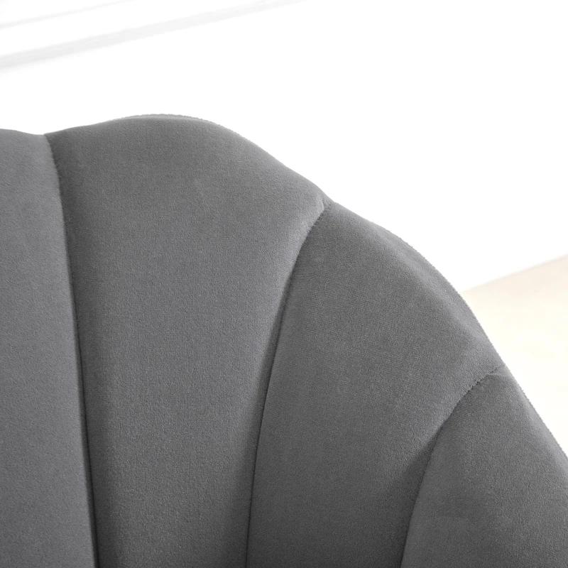 Krzesło jadalniane Krzesło do salonu Krzesło biurowe Krzesło tapicerowane Krzesło Retro Poliester Stal HOMCOM®