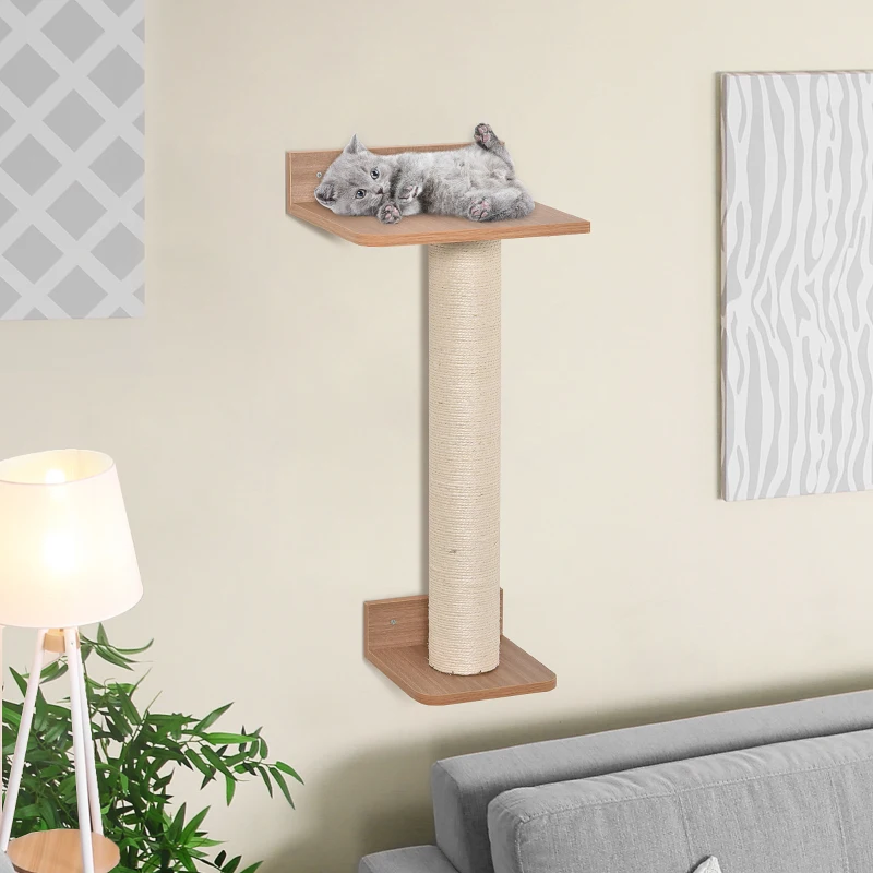 Ścianka wspinaczkowa dla kota, drapak ścienny, drapak dla kota, drzewo wspinaczkowe, słupky sizalowe