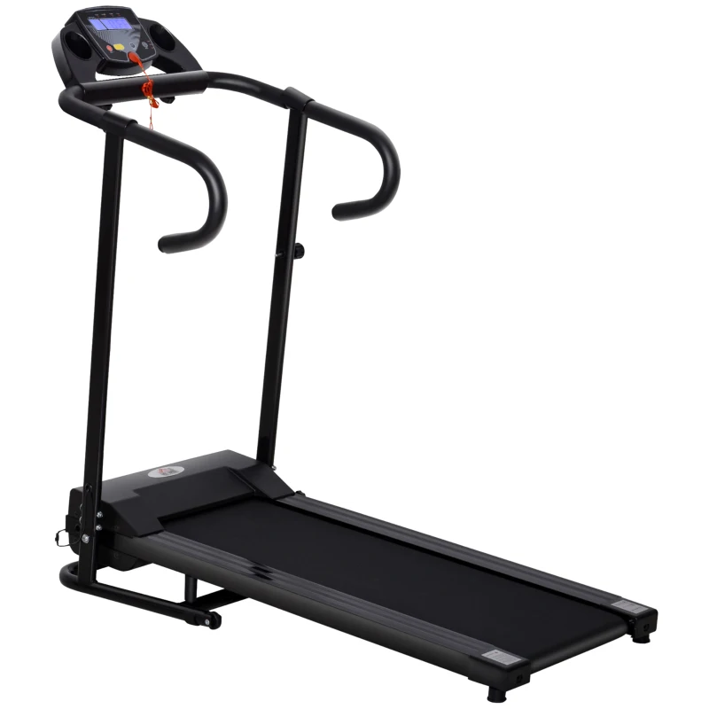 HOMCOM Tapis Roulant Elettrico Pieghevole Salvaspazio, Tapis Roulant Professionale con Schermo LCD, per Casa e Ufficio, 560W Velocità Max 10km