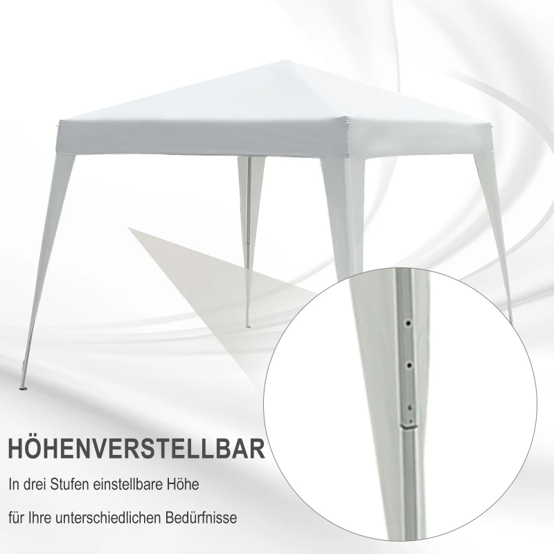 Partytent 3 x 3 m inklapbare partytent opvouwbare tent paviljoen tuintent draagbaar 2 kleuren