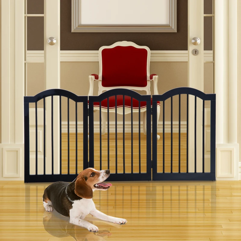 PawHut® Absperrgitter Hundegitter 154,5cm faltbar Schwarz