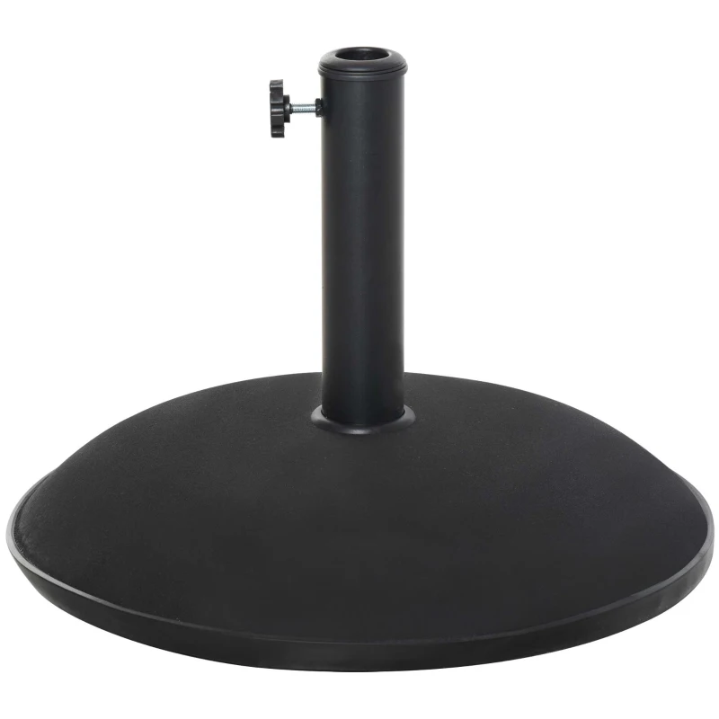 Podstawa na parasol przeciwsłoneczny stojak 25kg stal czarny Outsunny