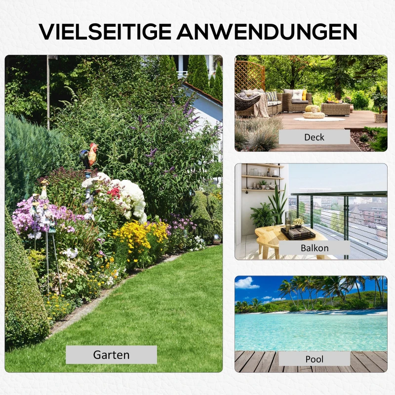 Outsunny® STOJAK PODSTAWA PARASOLA PRZECIWSŁONECZNEGO OGRODOWEGO 11kg Ø35/Ø38/Ø48 mm czarny 40 x 40 x 43 cm