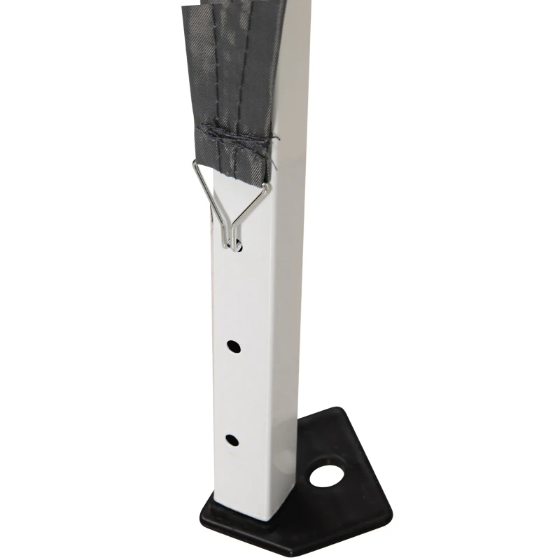 Outsunny namiot ogrodowy pawilon namiot składany namiot imprezowy z torbą 3x3m stal kolor szary