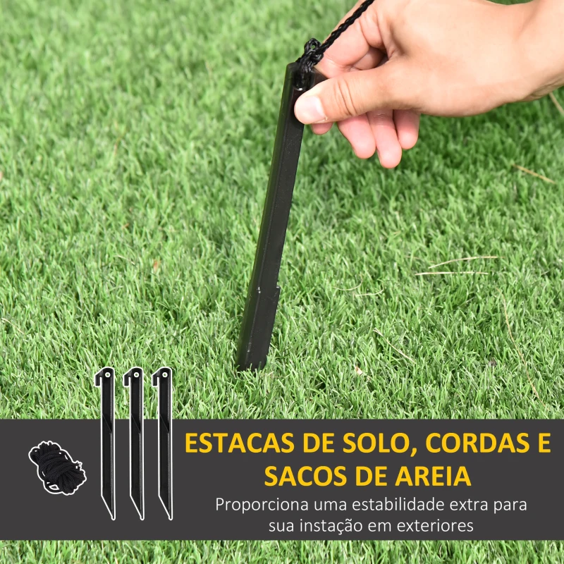 HOMCOM Pai Natal Insuflável com Saco de Presentes 3 Luzes LED IP44 e Inflador Elétrico Decoração de Natal para Interiores e Exteriores 148x85x240cm Vermelho e Verde