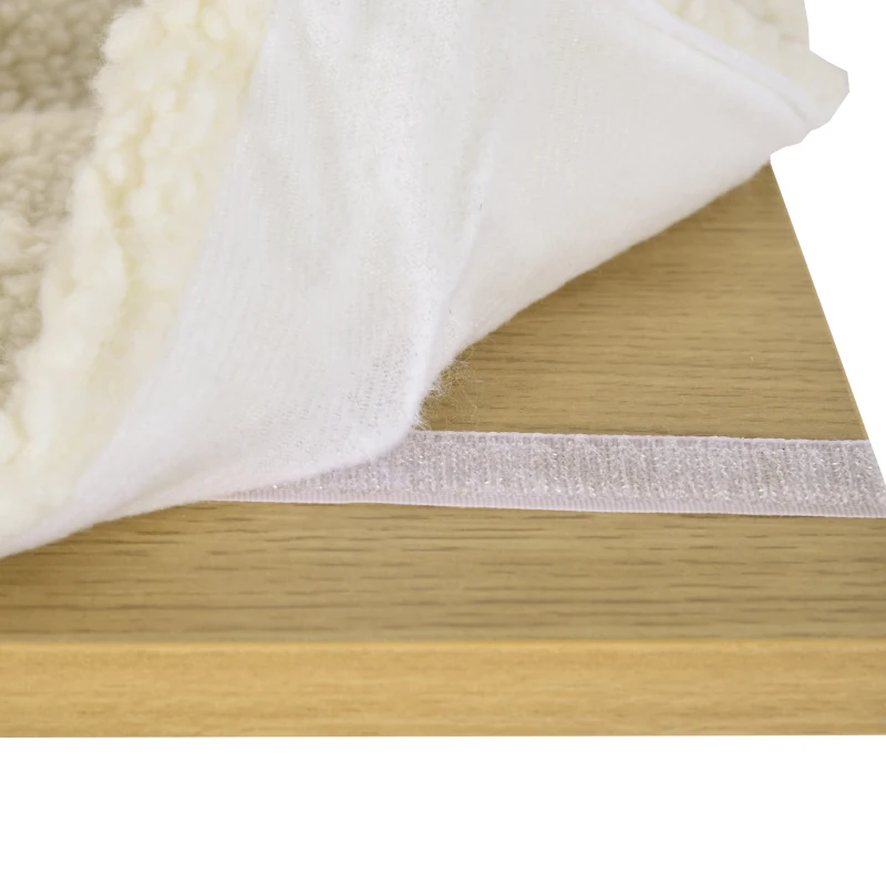 PawHut Four-Layer Wall-Mounted Shelf, with Cushions, Scratching Board - Oak Tone