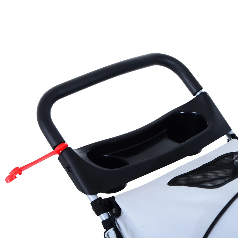 Wózek spacerowy dla psa kota szary PawHut