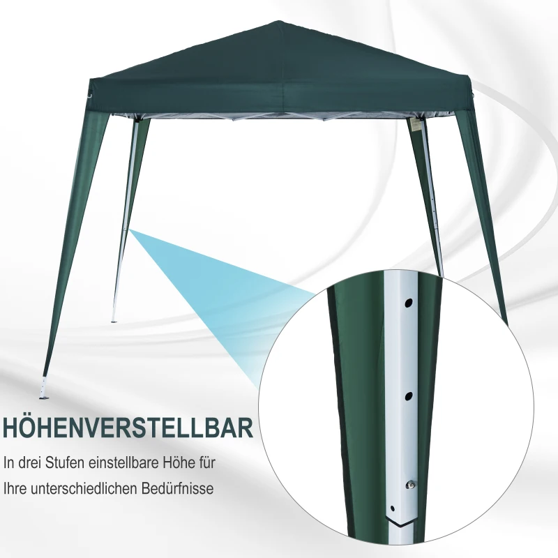 Partytent 3 x 3 m inklapbare partytent opvouwbare tent paviljoen tuintent draagbaar 2 kleuren