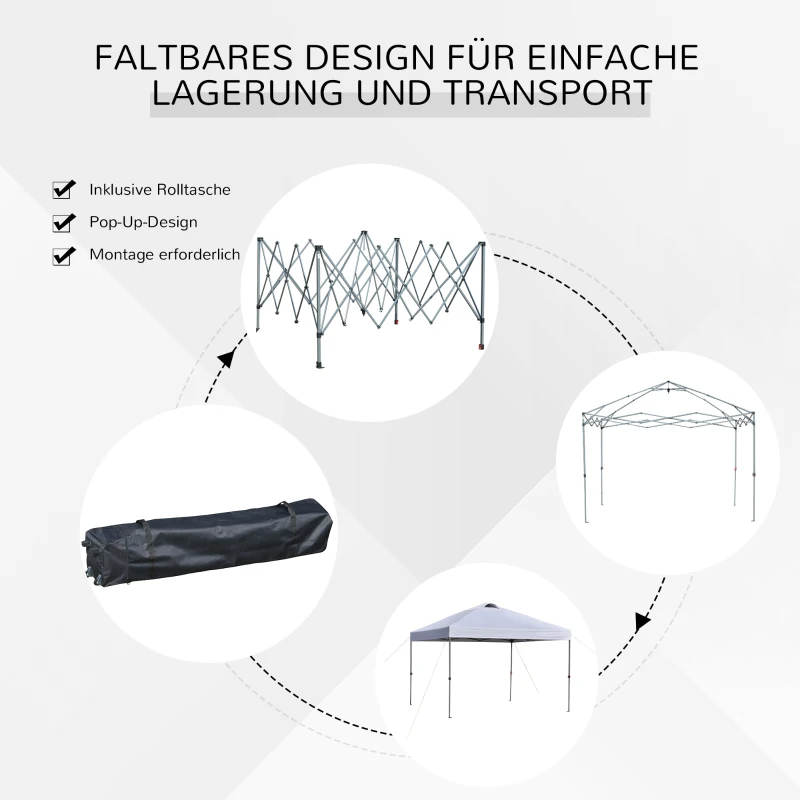 Outsunny tuinpaviljoen partytent