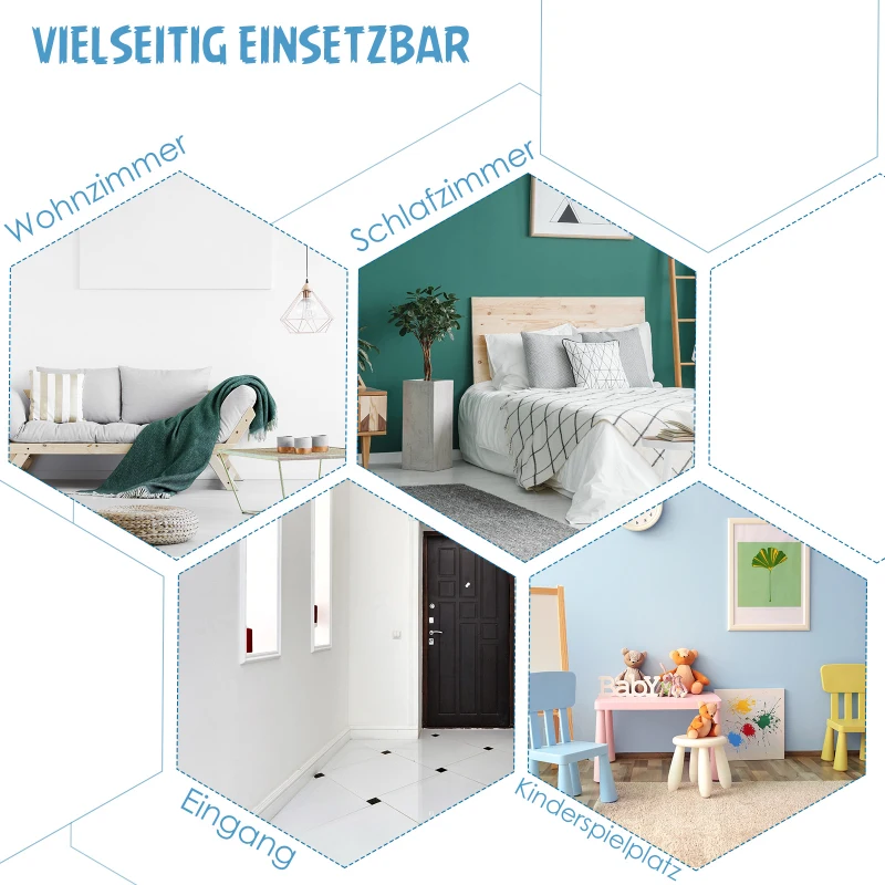 HOMCOM kinderkamerkast met 3 lades kinderkast opbergruimte MDF blauw