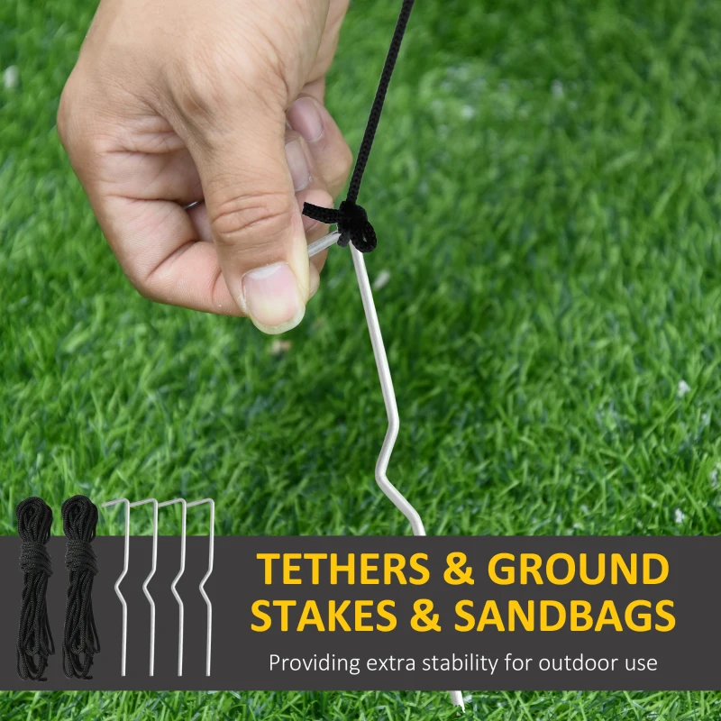 HOMCOM 4ft Inflatable Standing Christmas Decoration Large Waterproof Snowman with LED and Inflator