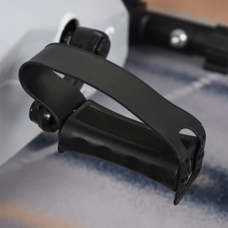 HOMCOM Under Desk Bike Magnetic Elliptical Machine Elliptical Trainer w/LCD Display and Adjustable Resistance Multi Scene