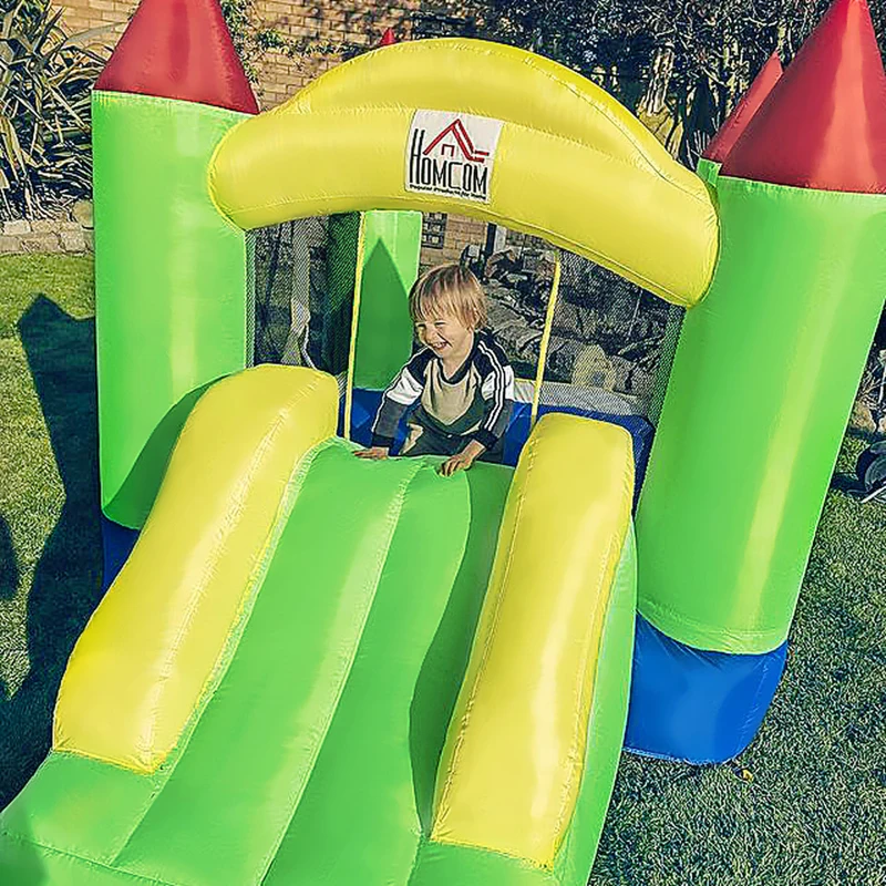 HOMCOM Nylon Inflatable Bouncy Castle Multi-Colour