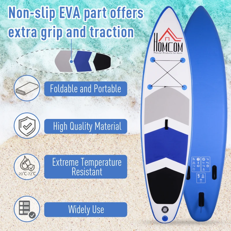HOMCOM placa gonflabila stand up paddle 325x80x15cm