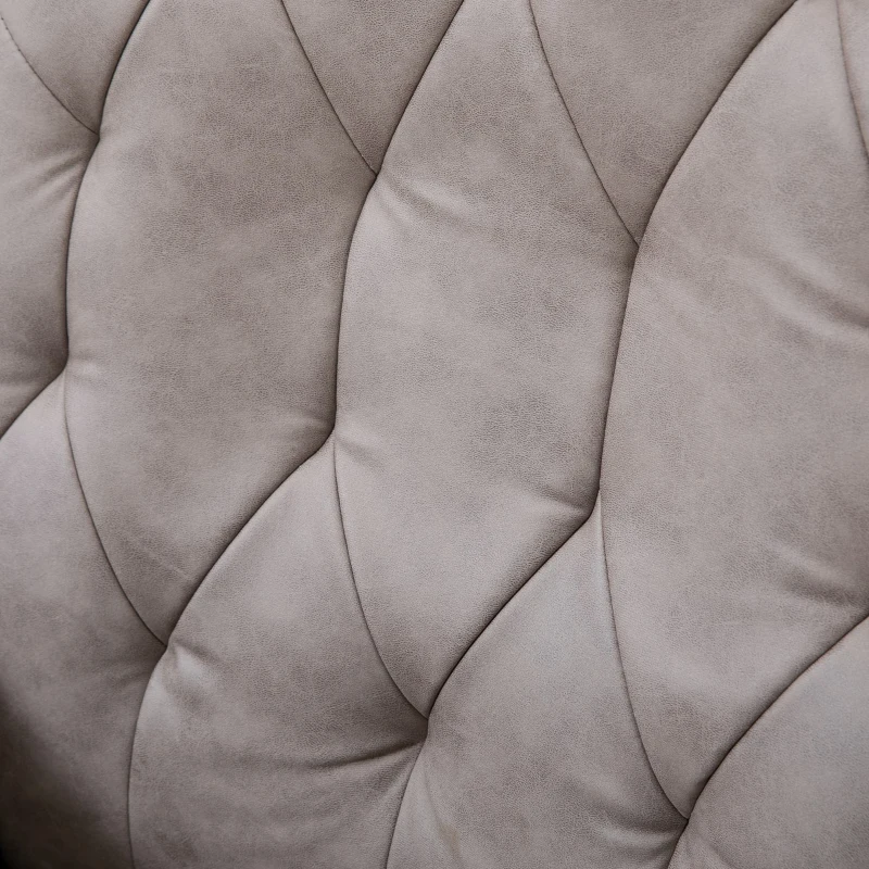 Vinsetto Swivel Desk Chair, On Wheels 360° Swivel, Adjustable Height Grey