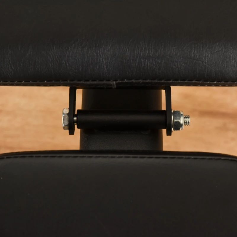 HOMCOM Panca Multifunzione per Addominali,6 Livelli di Inclinazione e Altezza Regolabile, Panca Palestra Pieghevole, Panca Pesi, Panca Piana , Acciaio e PU, 125x45x45-118cm, Nero