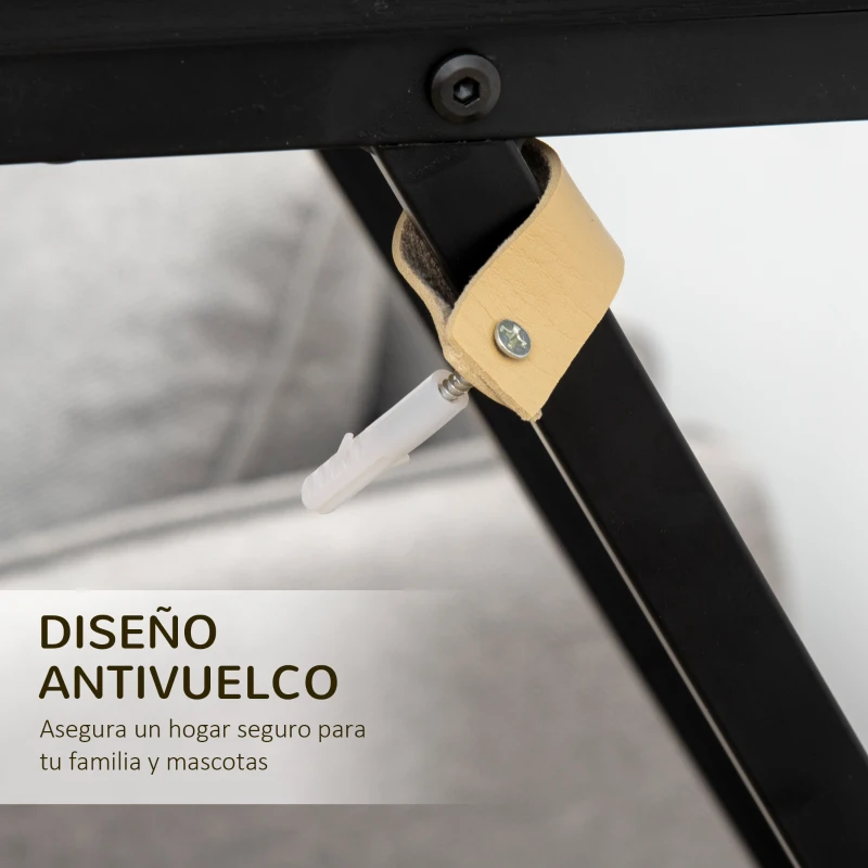 Outsunny Soporte para Plantas de 4 Niveles Estantería de Madera y Acero para Interior y Exterior 53x24x119,5 cm Negro