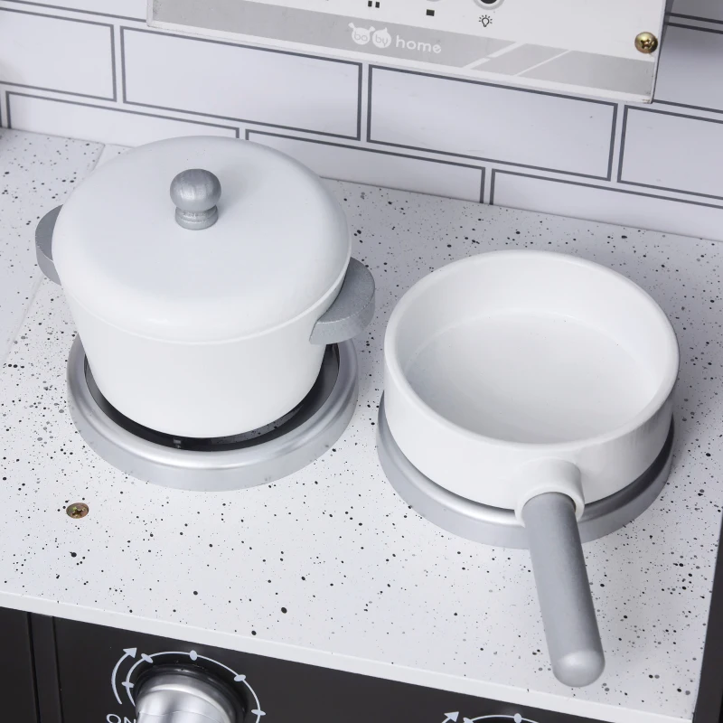 HOMCOM bucatarie de jucarie cu accesorii, 86x64x84,5cm