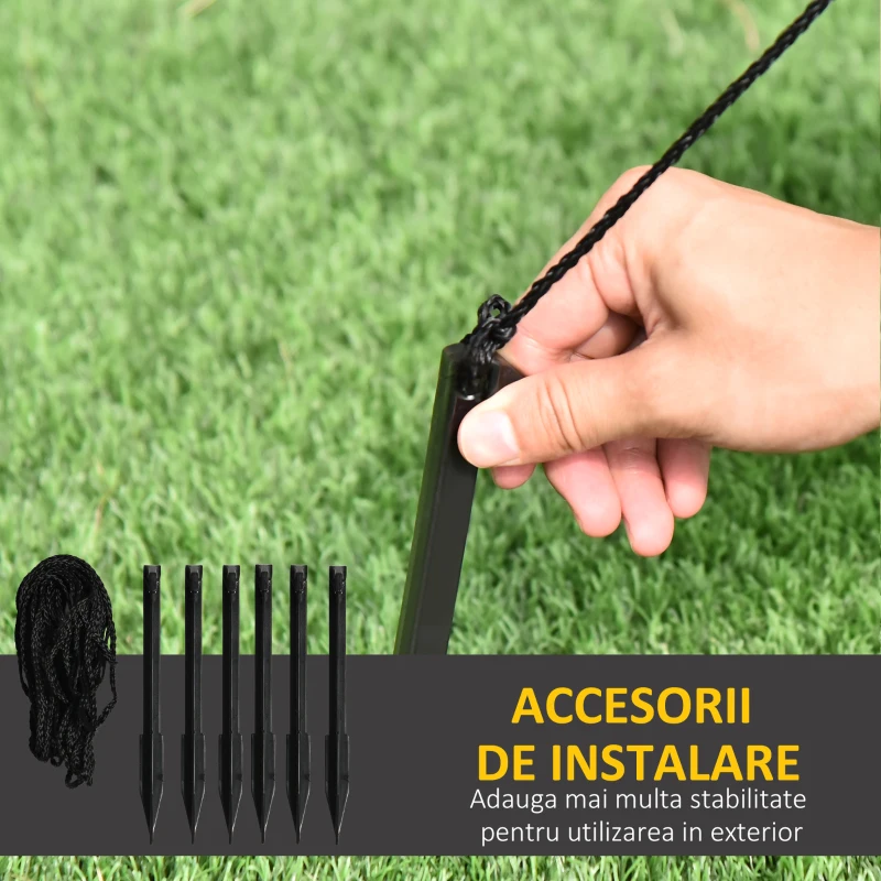 HOMCOM Decoratiune Om de zapada gonflabil de 242 cm cu 4 Lumini LED, IP44 impermeabil