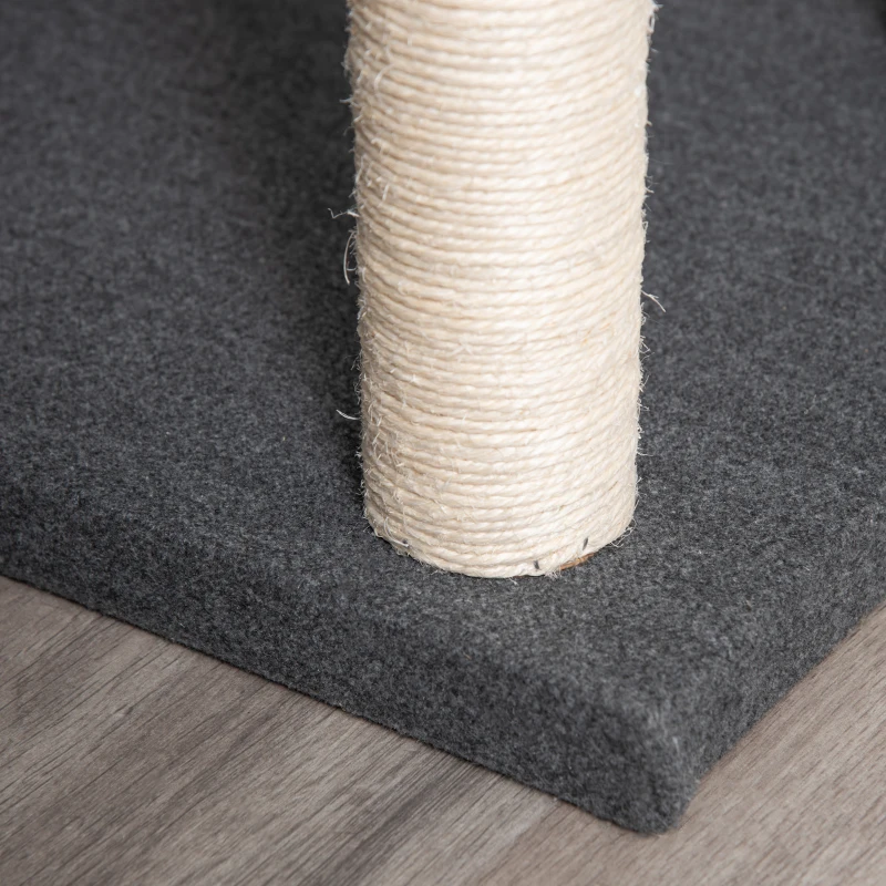 Pawhut Arbore Pisici 146 cm – Cusca, Perna & Stalpi Sisal