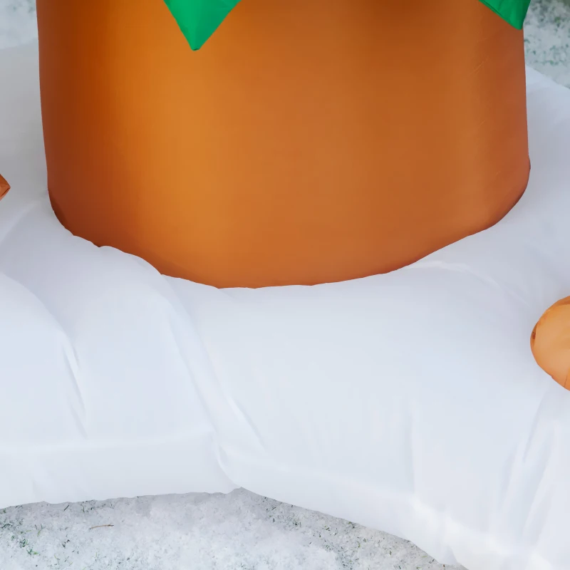 HOMCOM Pom de Craciun Gonflabil Lumini LED Mos Craciun catelus urs figurina