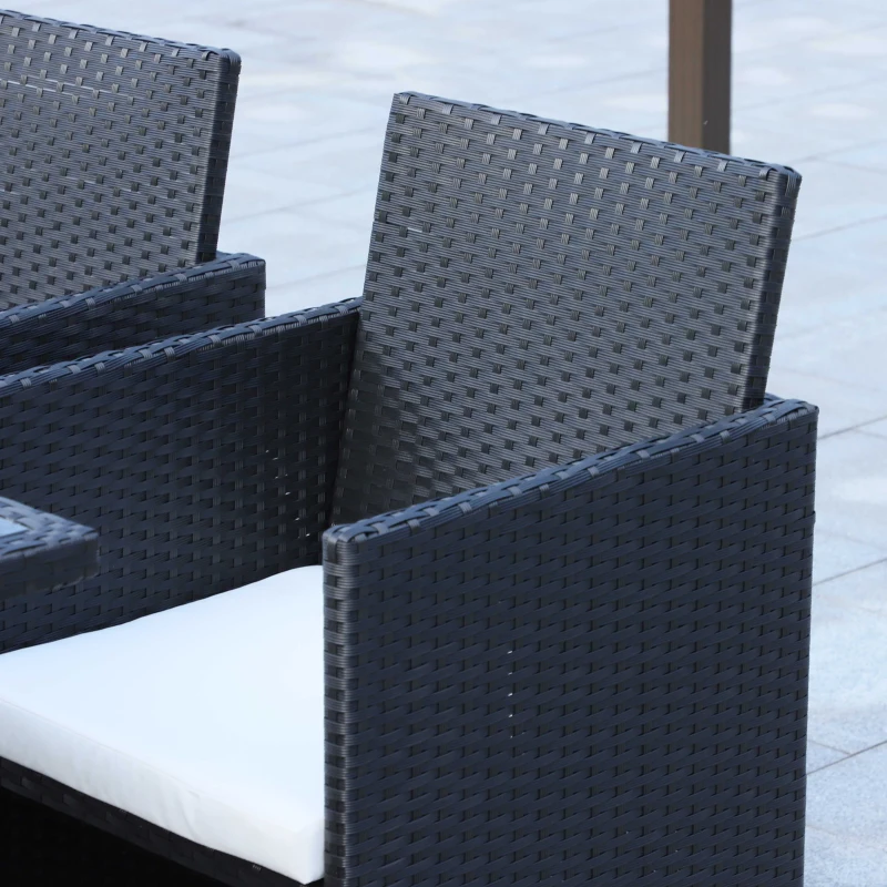 Outsunny 9/11/13-delig Zitgroep tuinset zitset rotan tuinmeubelen poly-rotan