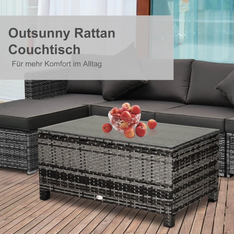 Outsunny stolik ogrodowy, 85 cm x 50 cm x 39 cm