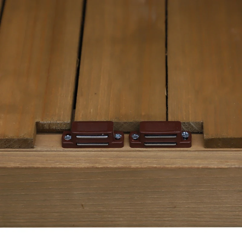 Outsunny® DREWNIANA SZAFA OGRODOWA, DOMEK NARZĘDZIOWY SZOPA OGRODOWA