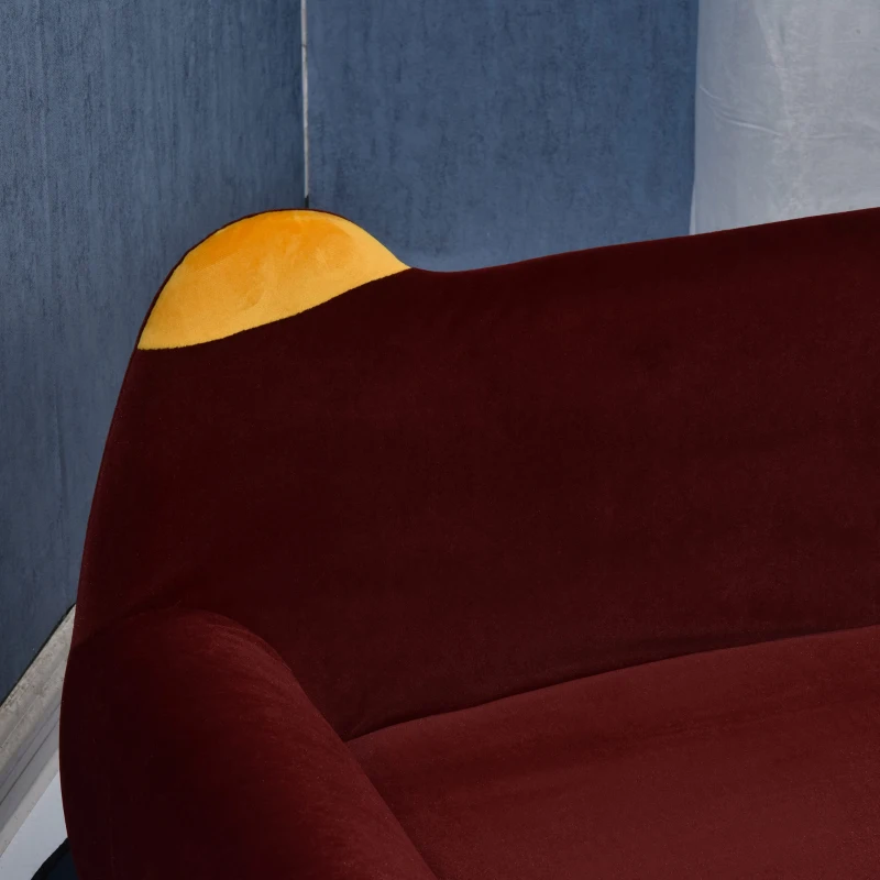 Sofa dla psa z uszami legowisko dla psa sofa dla kota z aksamitnym obiciem drewnianymi nogami