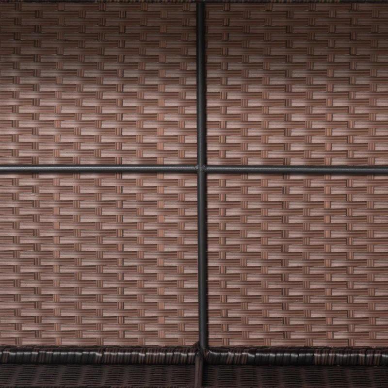 Outsunny Ogród, stolik, stół ogrodowy, stół balkonowy, technorattan