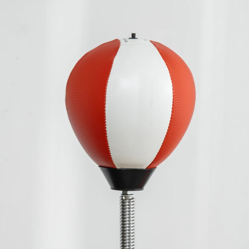 Sportnow boksstandaard 140-205 cm, bokszak met Speed Balls, reflecterende stang en zuignapbasis