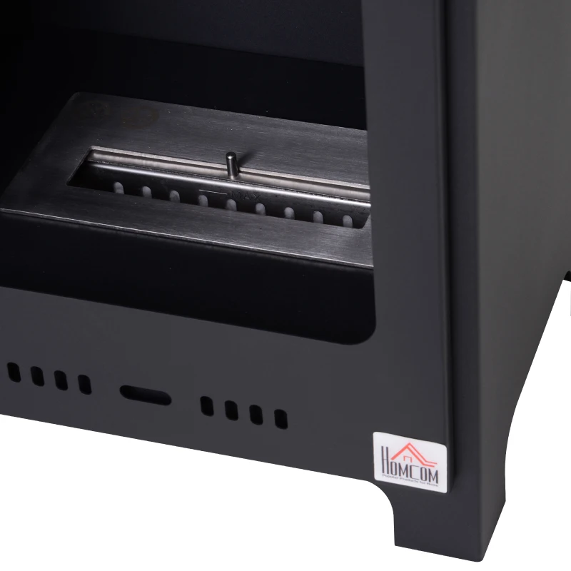 HOMCOM Caminetto a Bioetanolo Più Efficiente ed Ambientale Capacità Massima Combustile 0.9 Litri per una Fiamma fino a 3 Ore